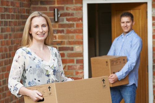 Local team handling office removals in Crayford with careful loading
