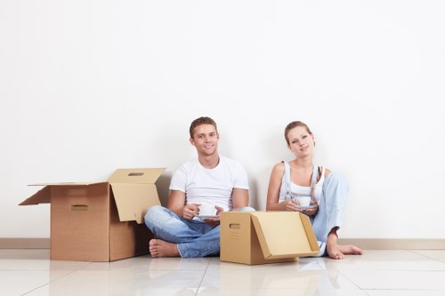 Local Crayford moving team handling household items