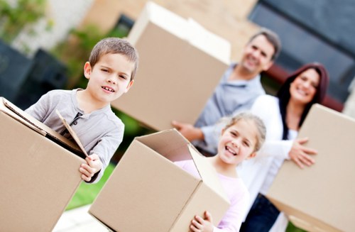 Commercial moving team planning a business relocation in Crayford