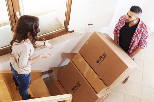 Van service handling boxes and household items in Crayford