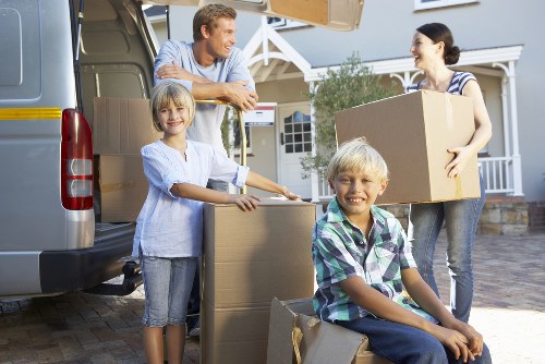 Packing and loading items into a van in Crayford