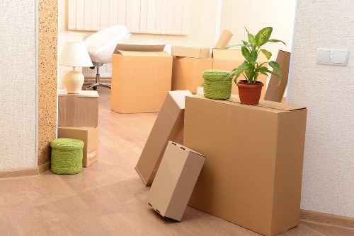 Safe moving practice with a professional removals team