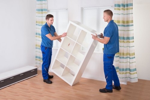 Careful furniture handling during a local house removal