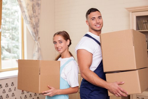 Careful handling of household furniture during a Crayford house move